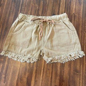 Brown Floral Blooming Shorts